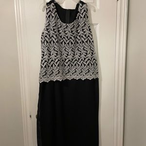 Black and Silver beaded dress